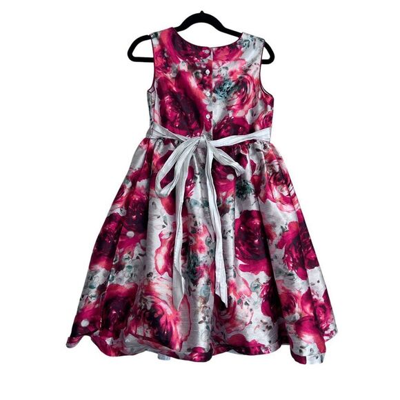 Pippa & Julie Floral Sleeveless A-Line Tulle Petticoat Dress Size 8 - Picture 5 of 8